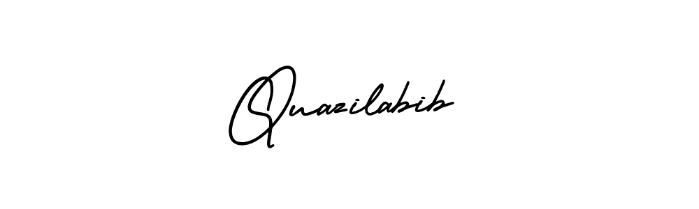 Design your own signature with our free online signature maker. With this signature software, you can create a handwritten (AmerikaSignatureDemo-Regular) signature for name Quazilabib. Quazilabib signature style 3 images and pictures png