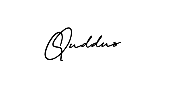 How to Draw Quddus signature style? AmerikaSignatureDemo-Regular is a latest design signature styles for name Quddus. Quddus signature style 3 images and pictures png