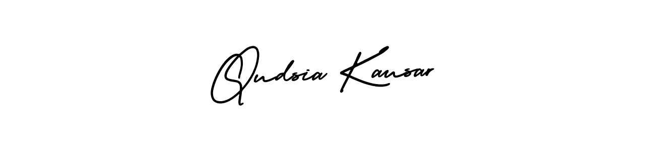 Use a signature maker to create a handwritten signature online. With this signature software, you can design (AmerikaSignatureDemo-Regular) your own signature for name Qudsia Kausar. Qudsia Kausar signature style 3 images and pictures png