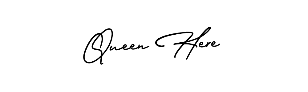 It looks lik you need a new signature style for name Queen Here. Design unique handwritten (AmerikaSignatureDemo-Regular) signature with our free signature maker in just a few clicks. Queen Here signature style 3 images and pictures png