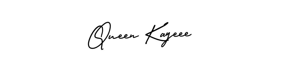 It looks lik you need a new signature style for name Queen Kayeee. Design unique handwritten (AmerikaSignatureDemo-Regular) signature with our free signature maker in just a few clicks. Queen Kayeee signature style 3 images and pictures png