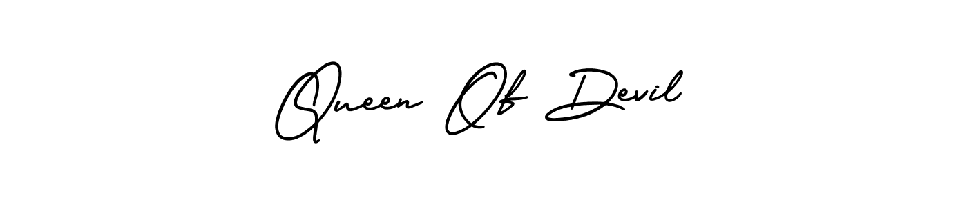 It looks lik you need a new signature style for name Queen Of Devil. Design unique handwritten (AmerikaSignatureDemo-Regular) signature with our free signature maker in just a few clicks. Queen Of Devil signature style 3 images and pictures png