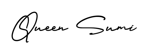 Master the art of signing with Queen Sumi written in fluent AmerikaSignatureDemo-Regular script. A great template to practice and refine your handwriting. Queen Sumi signature style 3 images and pictures png