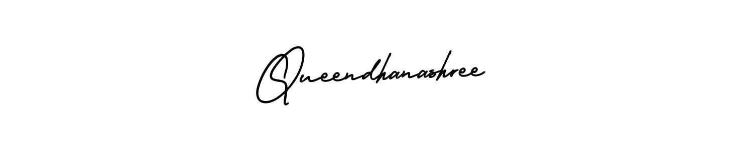 Make a beautiful signature design for name Queendhanashree. With this signature (AmerikaSignatureDemo-Regular) style, you can create a handwritten signature for free. Queendhanashree signature style 3 images and pictures png