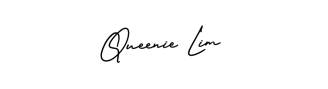 if you are searching for the best signature style for your name Queenie Lim. so please give up your signature search. here we have designed multiple signature styles  using AmerikaSignatureDemo-Regular. Queenie Lim signature style 3 images and pictures png