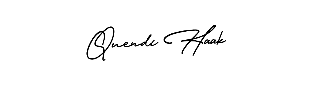 How to Draw Quendi Haak signature style? AmerikaSignatureDemo-Regular is a latest design signature styles for name Quendi Haak. Quendi Haak signature style 3 images and pictures png