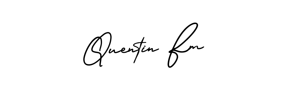 if you are searching for the best signature style for your name Quentin Fm. so please give up your signature search. here we have designed multiple signature styles  using AmerikaSignatureDemo-Regular. Quentin Fm signature style 3 images and pictures png