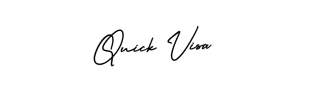 How to Draw Quick Visa signature style? AmerikaSignatureDemo-Regular is a latest design signature styles for name Quick Visa. Quick Visa signature style 3 images and pictures png