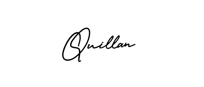 Best and Professional Signature Style for Quillan. AmerikaSignatureDemo-Regular Best Signature Style Collection. Quillan signature style 3 images and pictures png