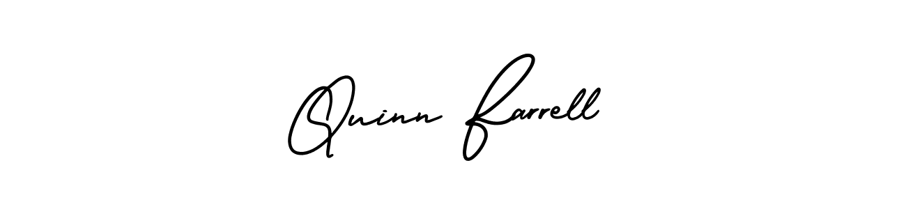 This is the best signature style for the Quinn Farrell name. Also you like these signature font (AmerikaSignatureDemo-Regular). Mix name signature. Quinn Farrell signature style 3 images and pictures png