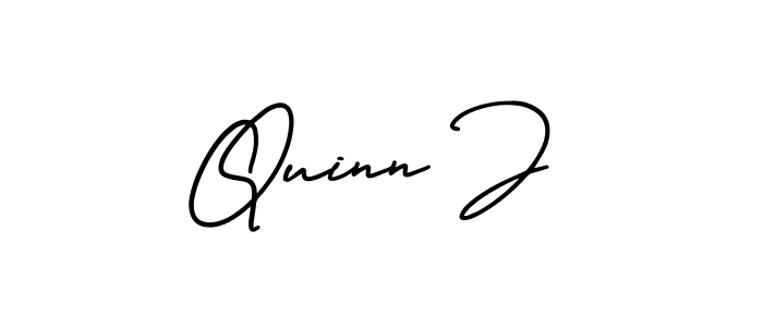 Best and Professional Signature Style for Quinn J. AmerikaSignatureDemo-Regular Best Signature Style Collection. Quinn J signature style 3 images and pictures png