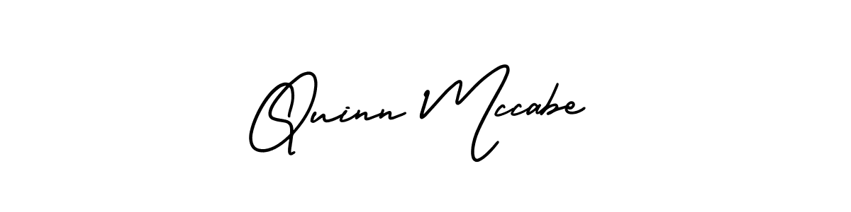 The best way (AmerikaSignatureDemo-Regular) to make a short signature is to pick only two or three words in your name. The name Quinn Mccabe include a total of six letters. For converting this name. Quinn Mccabe signature style 3 images and pictures png