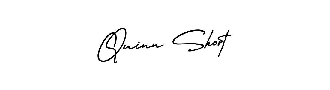 Use a signature maker to create a handwritten signature online. With this signature software, you can design (AmerikaSignatureDemo-Regular) your own signature for name Quinn Short. Quinn Short signature style 3 images and pictures png