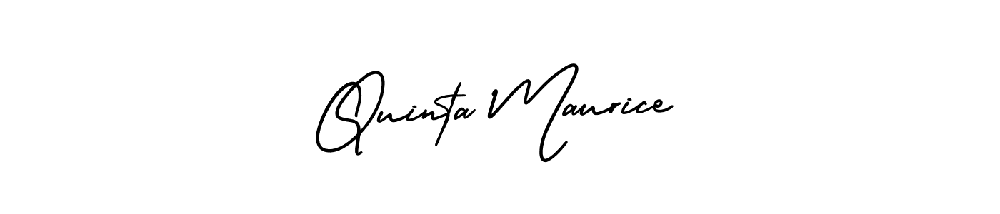 Once you've used our free online signature maker to create your best signature AmerikaSignatureDemo-Regular style, it's time to enjoy all of the benefits that Quinta Maurice name signing documents. Quinta Maurice signature style 3 images and pictures png