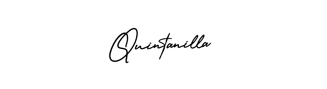 Create a beautiful signature design for name Quintanilla. With this signature (AmerikaSignatureDemo-Regular) fonts, you can make a handwritten signature for free. Quintanilla signature style 3 images and pictures png