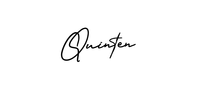 Use a signature maker to create a handwritten signature online. With this signature software, you can design (AmerikaSignatureDemo-Regular) your own signature for name Quinten. Quinten signature style 3 images and pictures png