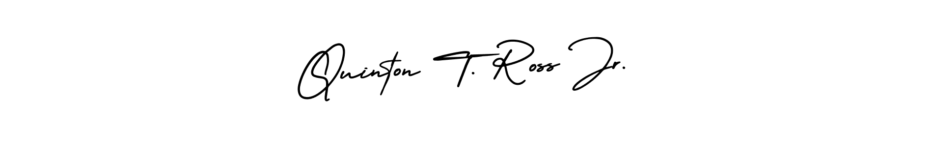 Similarly AmerikaSignatureDemo-Regular is the best handwritten signature design. Signature creator online .You can use it as an online autograph creator for name Quinton T. Ross Jr.. Quinton T. Ross Jr. signature style 3 images and pictures png