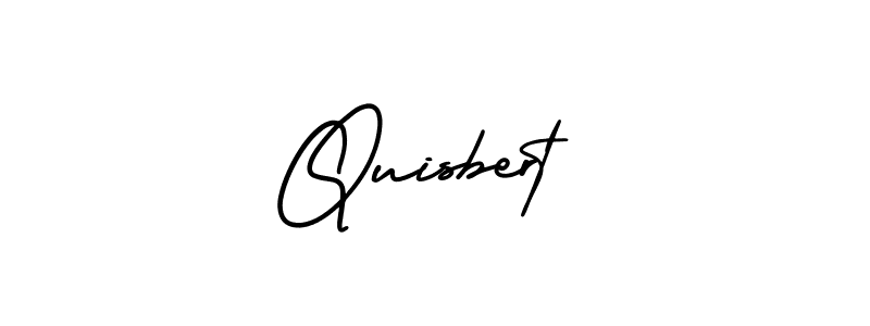 if you are searching for the best signature style for your name Quisbert. so please give up your signature search. here we have designed multiple signature styles  using AmerikaSignatureDemo-Regular. Quisbert signature style 3 images and pictures png