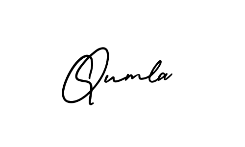 Make a beautiful signature design for name Qumla. Use this online signature maker to create a handwritten signature for free. Qumla signature style 3 images and pictures png