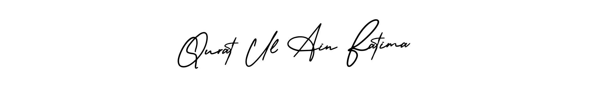 How to make Qurat Ul Ain Fatima signature? AmerikaSignatureDemo-Regular is a professional autograph style. Create handwritten signature for Qurat Ul Ain Fatima name. Qurat Ul Ain Fatima signature style 3 images and pictures png