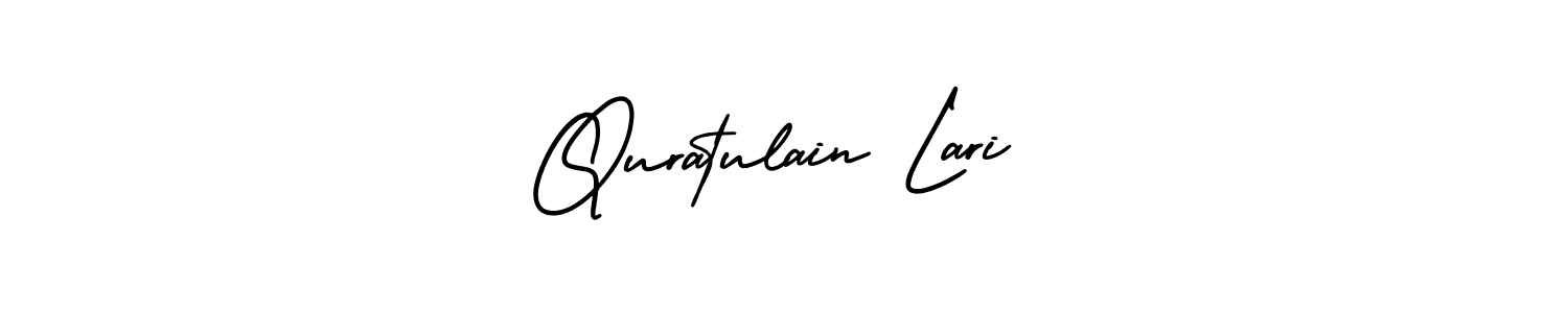 Quratulain Lari stylish signature style. Best Handwritten Sign (AmerikaSignatureDemo-Regular) for my name. Handwritten Signature Collection Ideas for my name Quratulain Lari. Quratulain Lari signature style 3 images and pictures png