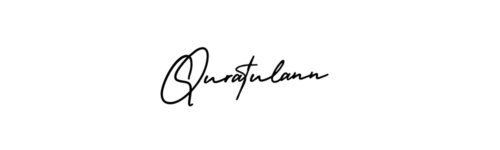 AmerikaSignatureDemo-Regular is a professional signature style that is perfect for those who want to add a touch of class to their signature. It is also a great choice for those who want to make their signature more unique. Get Quratulann name to fancy signature for free. Quratulann signature style 3 images and pictures png