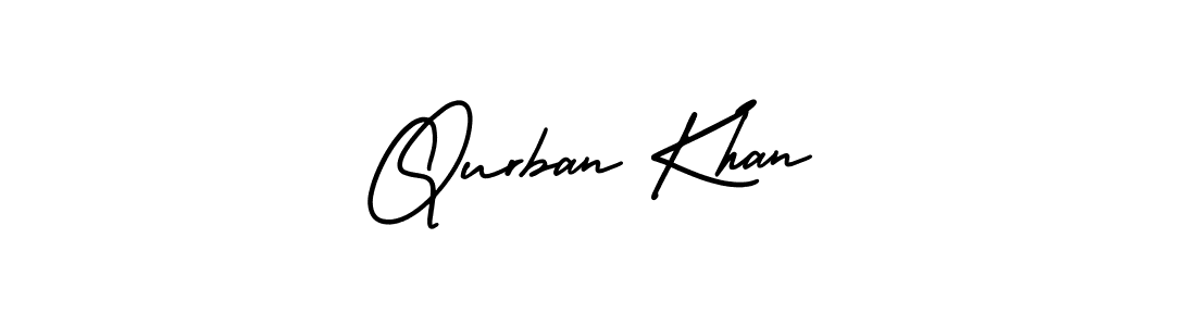 You should practise on your own different ways (AmerikaSignatureDemo-Regular) to write your name (Qurban Khan) in signature. don't let someone else do it for you. Qurban Khan signature style 3 images and pictures png
