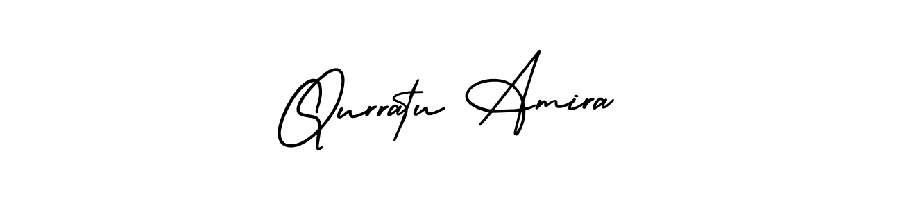 How to Draw Qurratu Amira signature style? AmerikaSignatureDemo-Regular is a latest design signature styles for name Qurratu Amira. Qurratu Amira signature style 3 images and pictures png