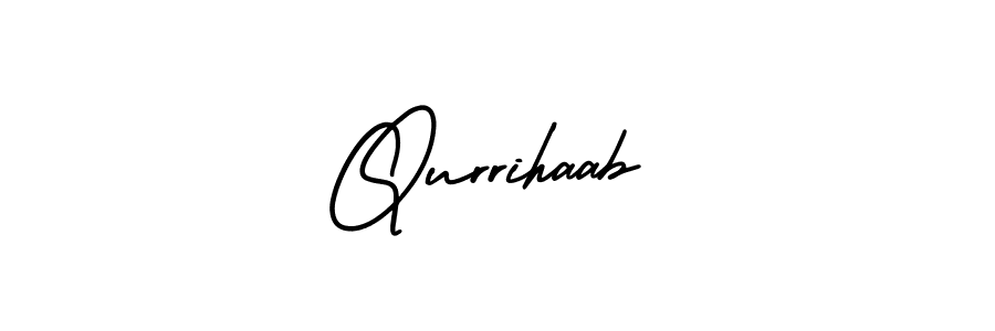 if you are searching for the best signature style for your name Qurrihaab. so please give up your signature search. here we have designed multiple signature styles  using AmerikaSignatureDemo-Regular. Qurrihaab signature style 3 images and pictures png