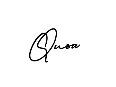 It looks lik you need a new signature style for name Qusa. Design unique handwritten (AmerikaSignatureDemo-Regular) signature with our free signature maker in just a few clicks. Qusa signature style 3 images and pictures png