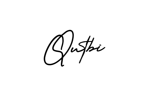 if you are searching for the best signature style for your name Qutbi. so please give up your signature search. here we have designed multiple signature styles  using AmerikaSignatureDemo-Regular. Qutbi signature style 3 images and pictures png