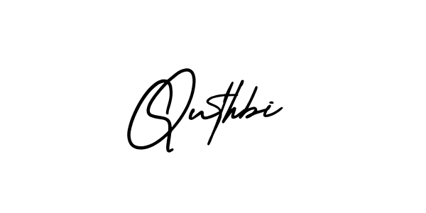 AmerikaSignatureDemo-Regular is a professional signature style that is perfect for those who want to add a touch of class to their signature. It is also a great choice for those who want to make their signature more unique. Get Quthbi name to fancy signature for free. Quthbi signature style 3 images and pictures png