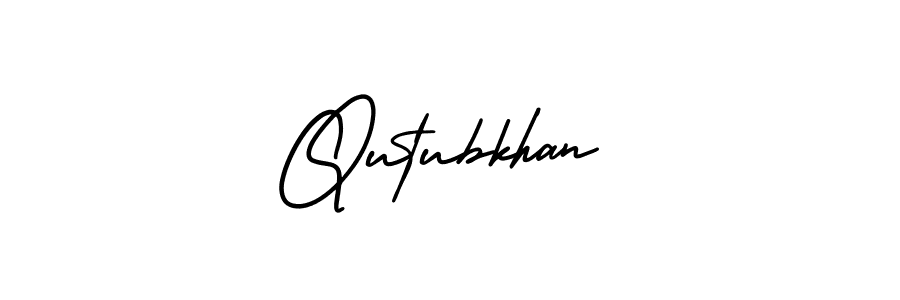 How to Draw Qutubkhan signature style? AmerikaSignatureDemo-Regular is a latest design signature styles for name Qutubkhan. Qutubkhan signature style 3 images and pictures png