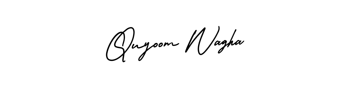 Here are the top 10 professional signature styles for the name Quyoom Wagha. These are the best autograph styles you can use for your name. Quyoom Wagha signature style 3 images and pictures png