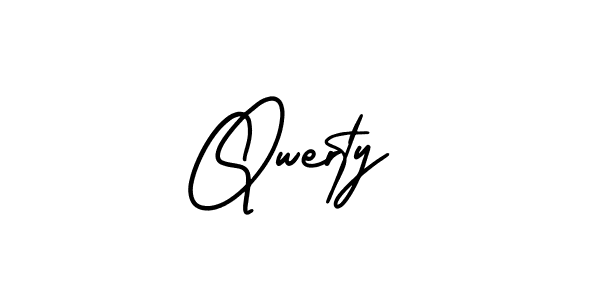 Make a beautiful signature design for name Qwerty. With this signature (AmerikaSignatureDemo-Regular) style, you can create a handwritten signature for free. Qwerty signature style 3 images and pictures png