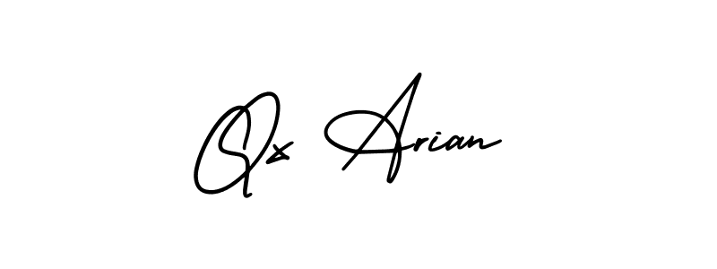 Also we have Qx Arian name is the best signature style. Create professional handwritten signature collection using AmerikaSignatureDemo-Regular autograph style. Qx Arian signature style 3 images and pictures png