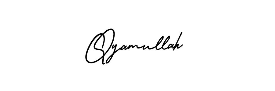 Make a beautiful signature design for name Qyamullah. Use this online signature maker to create a handwritten signature for free. Qyamullah signature style 3 images and pictures png