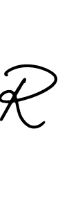 How to make R name signature. Use AmerikaSignatureDemo-Regular style for creating short signs online. This is the latest handwritten sign. R signature style 3 images and pictures png