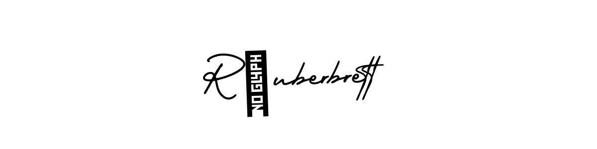 It looks lik you need a new signature style for name Räuberbrett. Design unique handwritten (AmerikaSignatureDemo-Regular) signature with our free signature maker in just a few clicks. Räuberbrett signature style 3 images and pictures png