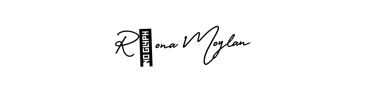 Also You can easily find your signature by using the search form. We will create Ríona Moylan name handwritten signature images for you free of cost using AmerikaSignatureDemo-Regular sign style. Ríona Moylan signature style 3 images and pictures png