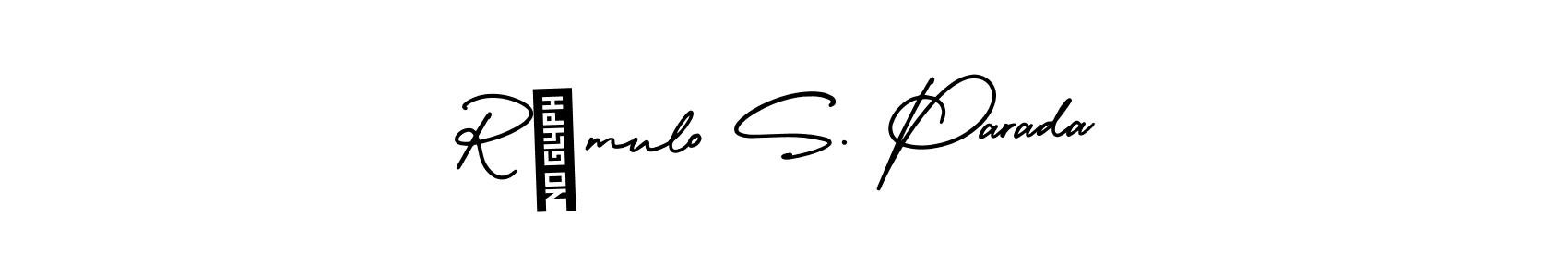 Also we have Rómulo S. Parada name is the best signature style. Create professional handwritten signature collection using AmerikaSignatureDemo-Regular autograph style. Rómulo S. Parada signature style 3 images and pictures png