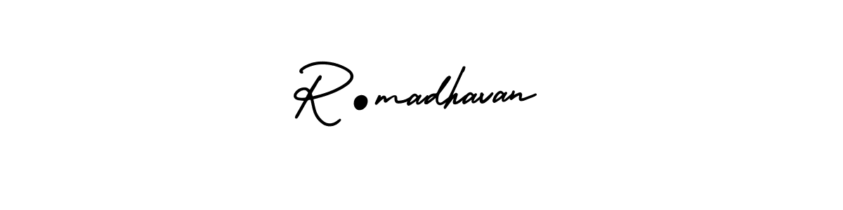 Design your own signature with our free online signature maker. With this signature software, you can create a handwritten (AmerikaSignatureDemo-Regular) signature for name R•madhavan. R•madhavan signature style 3 images and pictures png