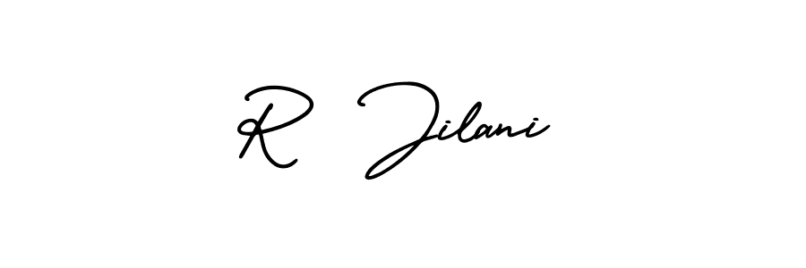 Make a beautiful signature design for name R  Jilani. Use this online signature maker to create a handwritten signature for free. R  Jilani signature style 3 images and pictures png