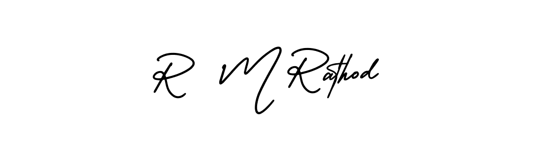 Make a short R  M Rathod signature style. Manage your documents anywhere anytime using AmerikaSignatureDemo-Regular. Create and add eSignatures, submit forms, share and send files easily. R  M Rathod signature style 3 images and pictures png