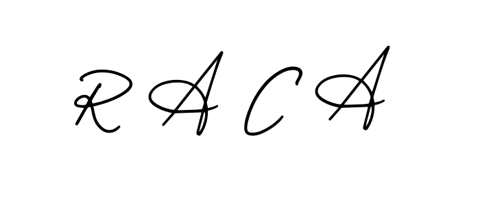 The best way (AmerikaSignatureDemo-Regular) to make a short signature is to pick only two or three words in your name. The name R A C A include a total of six letters. For converting this name. R A C A signature style 3 images and pictures png