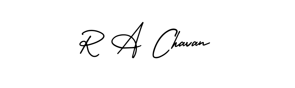 Create a beautiful signature design for name R A Chavan. With this signature (AmerikaSignatureDemo-Regular) fonts, you can make a handwritten signature for free. R A Chavan signature style 3 images and pictures png