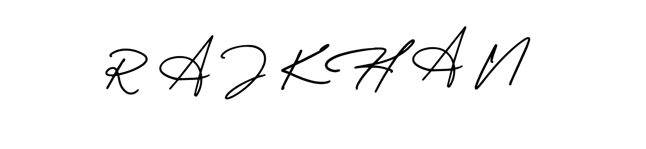 It looks lik you need a new signature style for name R A J K H A N. Design unique handwritten (AmerikaSignatureDemo-Regular) signature with our free signature maker in just a few clicks. R A J K H A N signature style 3 images and pictures png