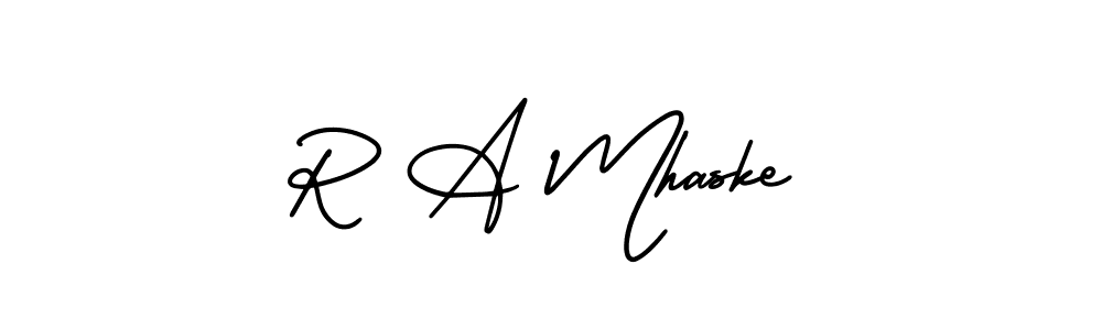 Best and Professional Signature Style for R A Mhaske. AmerikaSignatureDemo-Regular Best Signature Style Collection. R A Mhaske signature style 3 images and pictures png