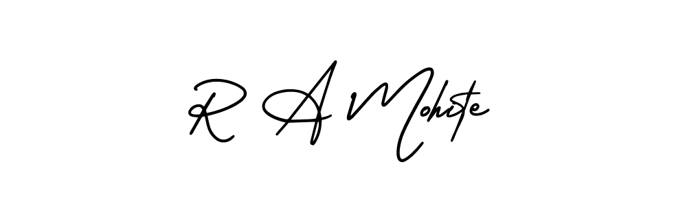 Best and Professional Signature Style for R A Mohite. AmerikaSignatureDemo-Regular Best Signature Style Collection. R A Mohite signature style 3 images and pictures png
