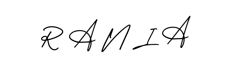 Also You can easily find your signature by using the search form. We will create R A N I A name handwritten signature images for you free of cost using AmerikaSignatureDemo-Regular sign style. R A N I A signature style 3 images and pictures png